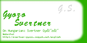 gyozo svertner business card